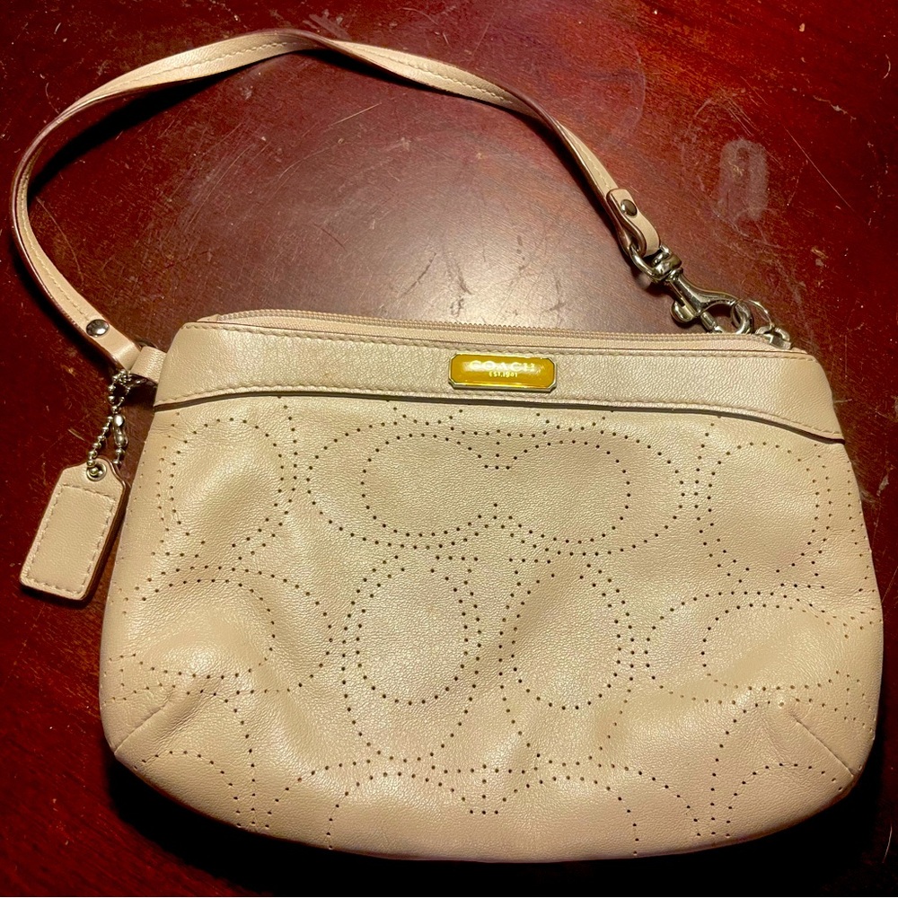 COACH Cream Clutch BAG